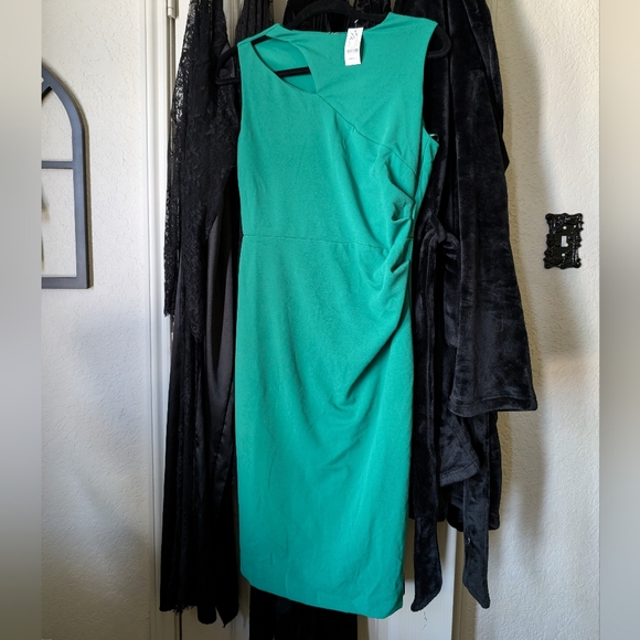 New York & Company XS Green Business Career Dress - Picture 1 of 4